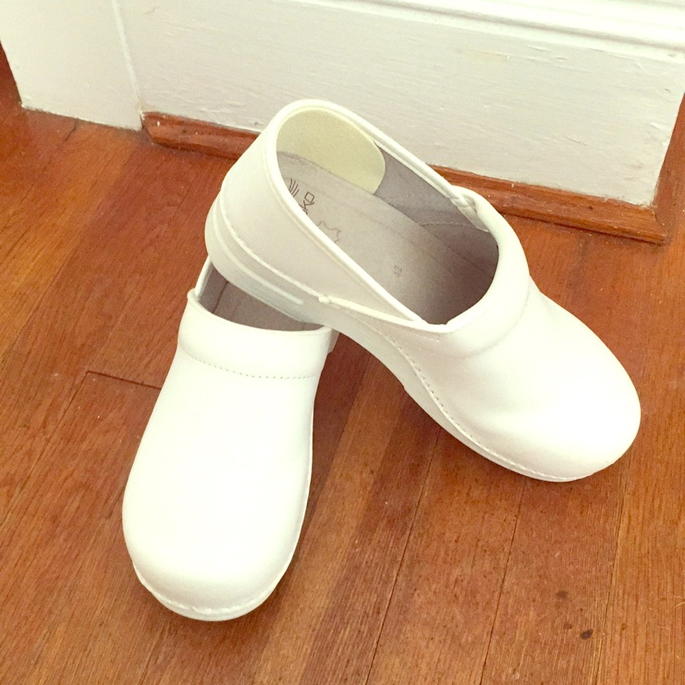 White Dansko Clogs Size 11 (42)